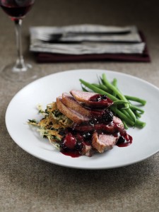 Duck Breasts with a Port and Berry Sauce 