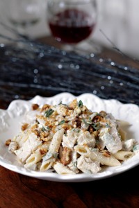 Christmas Turkey Penne with Lemon, Walnut and Ginger