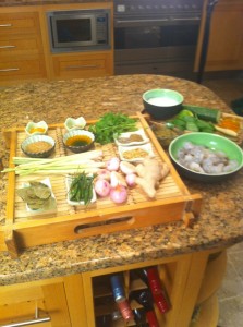 Thai Green Curry ingredients