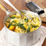 Squash Risotto with Sage and Blue Cheese