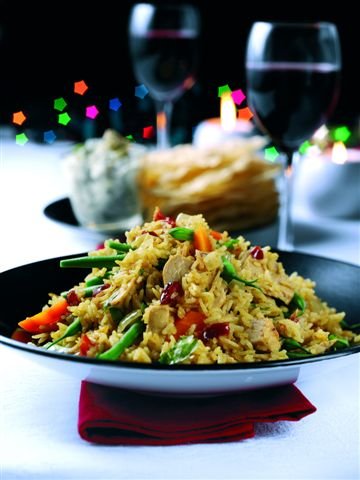 Turkey and Cranberry Biryani