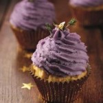 Parsnip and Brussels Sprout Cupcakes with Purple Mash