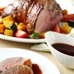Roast Leg of Lamb with Cranberry and Redcurrant Jus