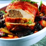 Turkey with Parma and Cranberry Glazed Vegetables